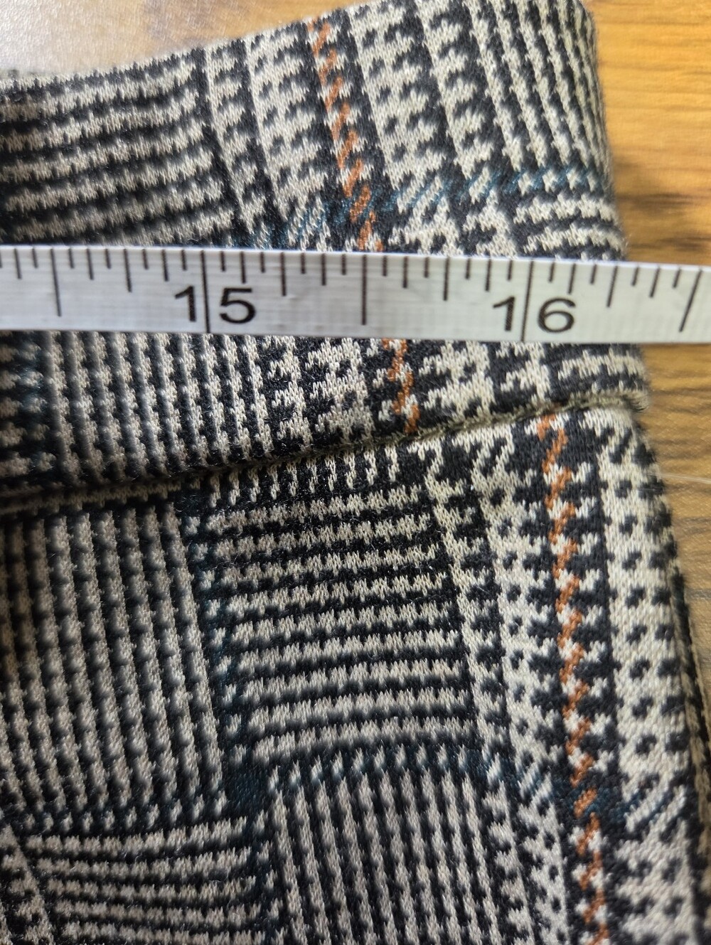 NWT Zac & Rachel Petite Glen Plaid Stretch Dress Pants - Black/Gray Size 12P - Picture 8 of 12